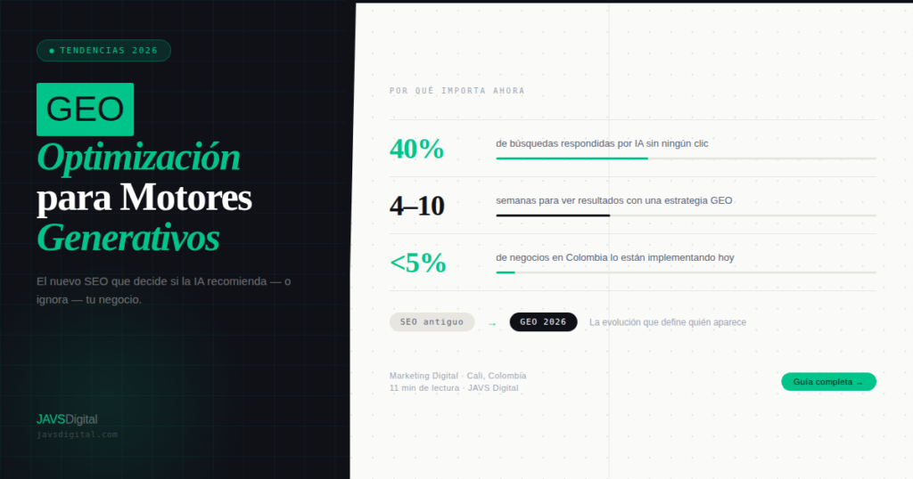GEO optimización motores generativos