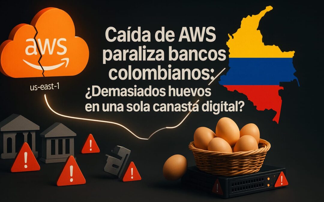Caída de AWS paraliza bancos colombianos: ¿Demasiados huevos en una sola canasta digital?