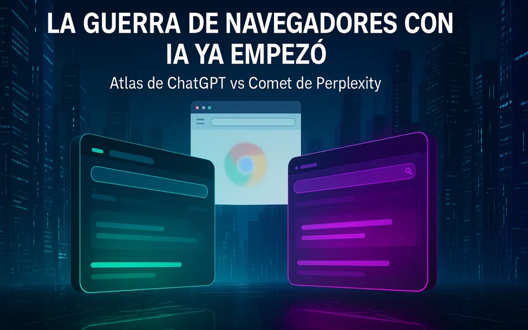 Atlas de ChatGPT vs Comet de Perplexity: La Nueva Guerra de Navegadores con IA que Amenaza a Chrome